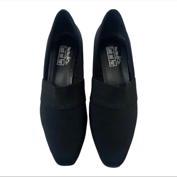Coach and Four | Black Savory Fabric Slip On Elastic Heels In Women’s | 6.5M - Picture 2 of 10